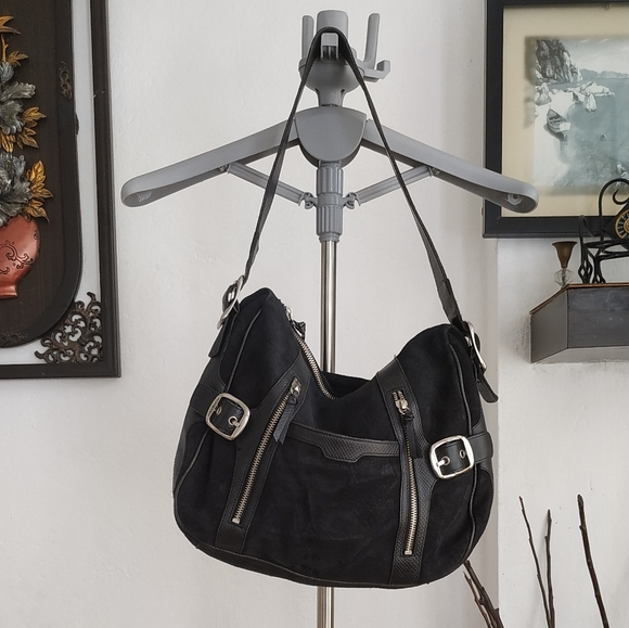 Dkny Handbags - DKNY Suede Hobo Hand Bag